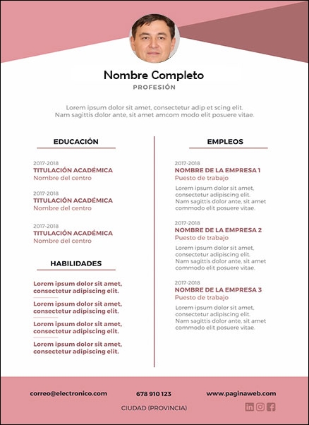 plantilla currículum transcriptor